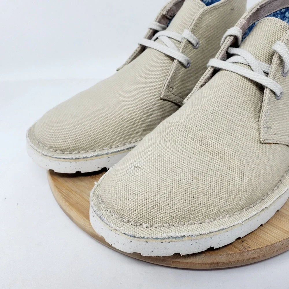 Clarks Originals Desert Boots Womens 8 Aerial Canvas Extra‎ Light Ankle Shoes